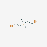 Structure of Silane, bis(2-bromoethyl)dimethyl-
