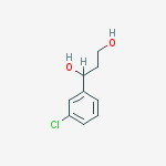 Chemical structure of 1,3-Propanediol, 1-(3-chlorophenyl)-