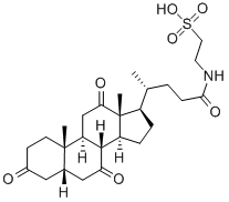 Chemical structure of taurodehydrocholate