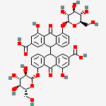 番泻叶甙 8%UV结构式