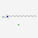 Structure of 1-Hexadecanaminium, N,N-dimethyl-N-2-propenyl-, chloride