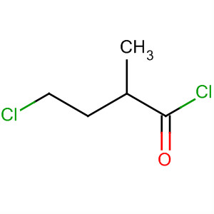 Structure of Butanoyl chloride, 4-chloro-2-methyl-