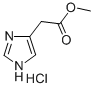 Structure of METHYL 2-(1H-IMIDAZOL-4-YL)ACETATE HYDROCHLORIDE