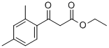 Structure of ethyl 3-(2,4-dimethylphenyl)-3-oxopropanoate