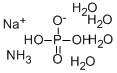 Structure of SODIUM AMMONIUM HYDROGEN PHOSPHATE TETRAHYDRATE