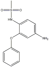 Methanesulfonamide, N-(4-amino-2-phenoxyphenyl)-结构式