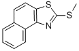 Structure of 2-(Methylthio)-beta-naphthothiazole