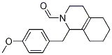(+)-3,4,5,6,7,8-hexahydro-1-(p-Methoxybenzyl)-2(1H)-Isoquinolinecarboxaldehyde结构式