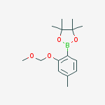 2-[2-(methoxymethoxy)-4-methylphenyl]-4,4,5,5-tetramethyl-1,3,2-dioxaborolane结构式