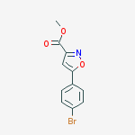 Structure of METHYL 5-(4-BROMOPHENYL)ISOXAZOLE-3-CARBOXYLATE
