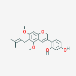 Structure of 1,3-Benzenediol,
4-[5,7-dimethoxy-6-(3-methyl-2-butenyl)-2H-1-benzopyran-3-yl]-