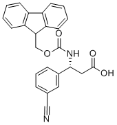Structure of (R)-3-(9-FLUORENYLMETHOXYCARBONYLAMINO)-3-(3-CYANO-PHENYL)-PROPIONIC ACID