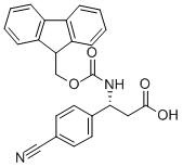 FMOC-(R)-3-氨基-3-(4-苯腈基)丙酸结构式