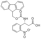 Structure of FMOC-(R)-3-AMINO-3-(2-NITRO-PHENYL)-PROPIONIC ACID
