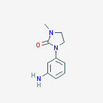 Structure of 1-(3-aminophenyl)-3-methylimidazolidin-2-one