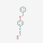 2-Propyn-1-ol, 3-[4-(phenylmethoxy)phenyl]-结构式