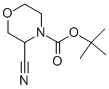 Structure of tert-butyl 3-cyanomorpholine-4-carboxylate