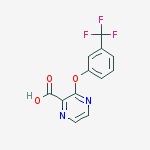 Structure of 3-[3-(Trifluoromethyl)phenoxy]-pyrazine-2-carboxylic acid