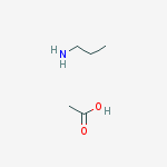 Structure of 1-Propanamine, acetate