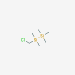 Structure of Disilane, (chloromethyl)pentamethyl-