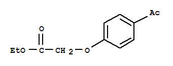 Structure of ethyl (4-acetylphenoxy)acetate