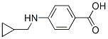 Structure of BENZOIC ACID 4-[(CYCLOPROPYLMETHYL)AMINO]-