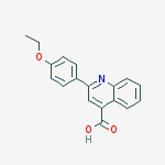 Structure of 2-(4-Ethoxyphenyl)quinoline-4-carboxylic acid