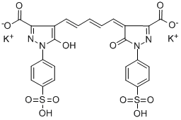 Structure of 4,4-BIS[3-CARBOXY-5-OXO-1-(4-SULFOPHENYL)-2-PYRAZOLIN-4-YL]PENTAMETHINE OXONOLE DIPOTASSIUM SALT