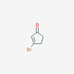 Structure of 2-Cyclopenten-1-one, 3-bromo-