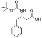 Structure of (S)-3-(Boc-amino)-4-phenylbutyric acid