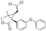 Structure of (3-phenoxyphenyl)methyl (1S,3R)-3-(2,2-dichloroethenyl)-2,2-dimethyl-c yclopropane-1-carboxylate
