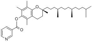 Structure of [2R*(4R*,8R*)]-(+/-)-3,4-Dihydro-2,5,7,8-tetramethyl-2-(4,8,12-trimethyltridecyl)-2H-1-benzopyran-6-yl nicotinate