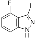 Structure of 4-Fluoro-3-iodo-1H-indazole