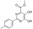 Structure of 5,6-DIHYDROXY-2-P-TOLYL-PYRIMIDINE-4-CARBOXYLIC ACID METHYL ESTER