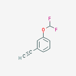3-(DIFLUOROMETHOXY)PHENYLACETYLEN结构式
