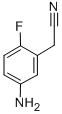 Structure of BENZENEACETONITRILE, 5-AMINO-2-FLUORO-