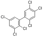 Structure of 2,2,3,4,5,5-HEXACHLOROBIPHENYL