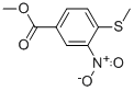 methyl 4-(methylsulfanyl)-3-nitrobenzenecarboxylate结构式