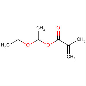 Structure of 2-Propenoic acid, 2-methyl-, 1-ethoxyethyl ester