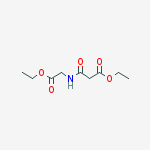 Structure of Propanoic acid, 3-[(2-ethoxy-2-oxoethyl)amino]-3-oxo-, ethyl ester