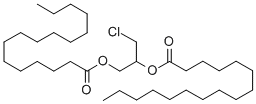 RAC-1,2-双(十五烷酸)-3-氯乙二醇酯结构式