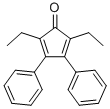 Structure of 2,5-DIETHYL-3,4-DIPHENYLCYCLOPENTADIENONE