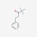 Structure of 4,4-dimethyl-1-phenyl-3-pentanone