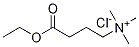 Chemical structure of 4-Ethoxy-N,N,N-trimethyl-4-oxo-1-butanaminium chloride