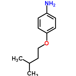 Structure of 4-(3-methylbutoxy)aniline