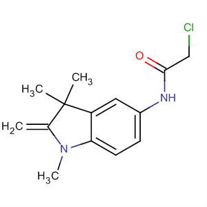 Structure of Acetamide,2-chloro-N-(2,3-dihydro-1,3,3-trimethyl-2-methylene-1H-indol-5-yl)-