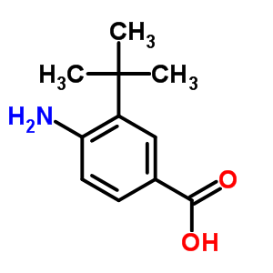 4-amino-3-tert-butylbenzoic acid结构式