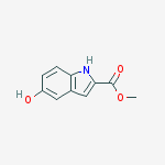 1H-Indole-2-carboxylic acid, 5-hydroxy-, methyl ester结构式