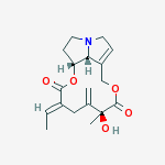 (15E)-13,19-Didehydro-12β-hydroxysenecionan-11,16-dione结构式