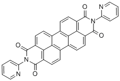Structure of N,N-DI(PYRID-2-YL)-PERYLENTETRACARBONIC ACID-DIAMIDE